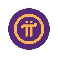 Pi Network. Pi icons. Pi logo vector design illustration. Trendy and modern Crypto currency pi symbol for logos, icons, templates, websites, and apps