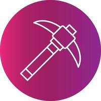 Pickaxe Creative Icon Design vector