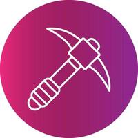 Pickaxe Creative Icon Design vector