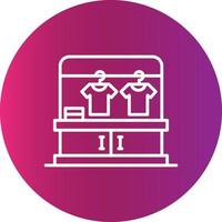 Clothes Rack Creative Icon Design vector