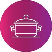 Cooking Pot Creative Icon Design vector