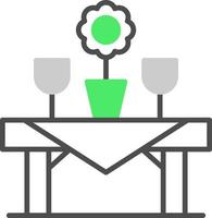 diseño de icono creativo de mesa vector