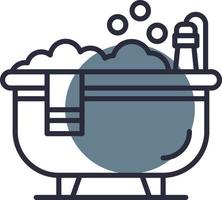 Bathtub Creative Icon Design vector