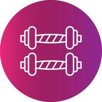 Dumbbells Creative Icon Design vector