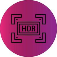 Hdr Creative Icon Design vector