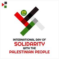 Solidarity with the Palestinian People vector
