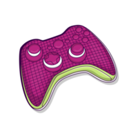 Gaming console illustration isolated on png transparent background