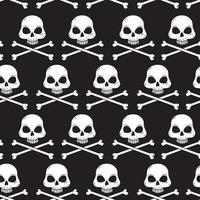 Skull with crossbones. vector