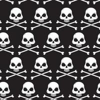 Skull with crossbones. vector