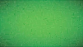 Microcircuits on a green background vector