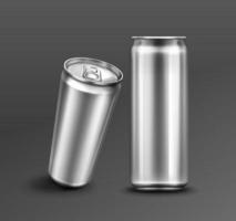Vecor template of aluminium can for soda or beer vector