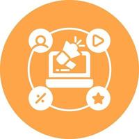 Advertising Creative Icon Design vector