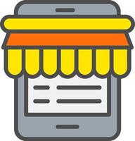 Online Shop Vector Icon