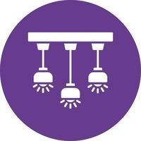 Ceiling Light Creative Icon Design vector