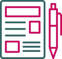 Blogger Vector Icon