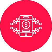Digital Money Creative Icon Design vector