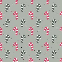 Christmas vector seamless pattern with candy canes. Happy New Year and Merry Xmas background. Vector winter holidays print for textile, wallpaper, fabric, and wrapping paper.