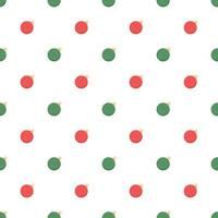 Simple Christmas balls. Seamless pattern. Christmas ornaments for greeting cards, wrapping paper, banners and posters. vector