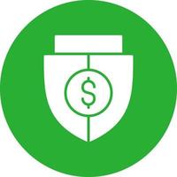 Shield Money Creative Icon Design vector