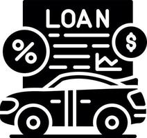 Car Loan Creative Icon Design vector