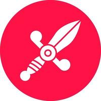 Dagger Creative Icon Design vector