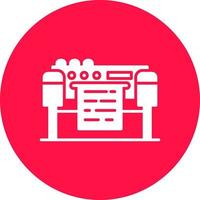 diseño de icono creativo de plotter vector