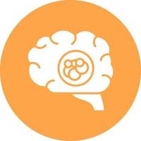Brain Cancer Creative Icon Design vector
