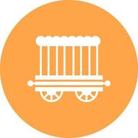 Circus Carriage Creative Icon Design vector