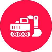 Excavator Creative Icon Design vector