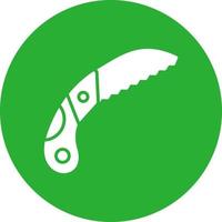 Pruning Saw Creative Icon Design vector