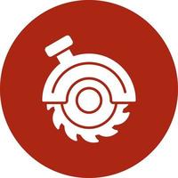 Circular Saw Creative Icon Design vector