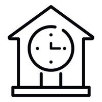 Lease new house icon, outline style vector