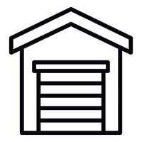 Lease garage icon, outline style vector