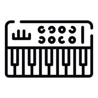 Audio synthesizer icon, outline style vector