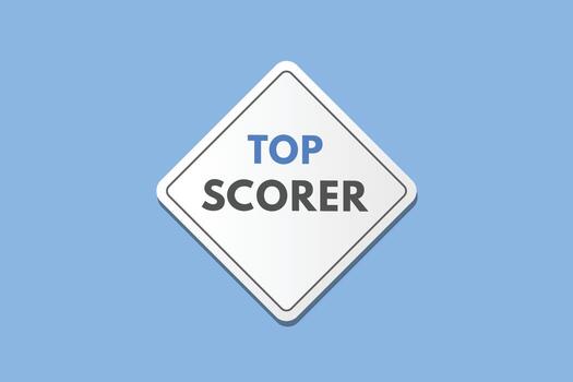 top scorer Button. top scorer Sign Icon Label Sticker Web Buttons vector