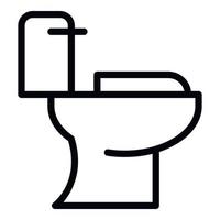 Modern toilet icon, outline style vector