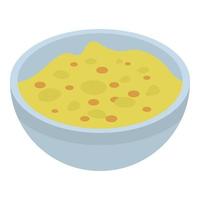 Soy sauce icon, isometric style vector
