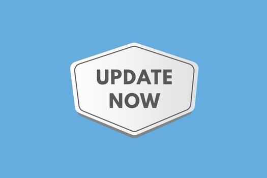 update now text Button. update now Sign Icon Label Sticker Web Buttons vector
