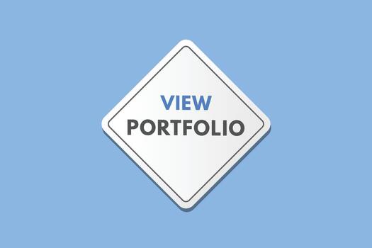 view portfolio text Button. view portfolio Sign Icon Label Sticker Web Buttons vector