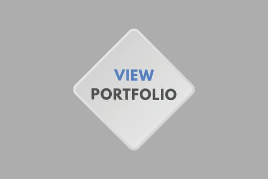 view portfolio text Button. view portfolio Sign Icon Label Sticker Web Buttons vector