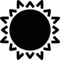 sun icon in white background, illustration of sun icon symbol in black on white background vector
