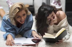 two female friends drinking wine. life stile concept. photo