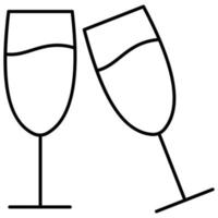 Champagne Glasses which can easily modify or edit vector