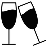 Champagne Glasses which can easily modify or edit vector