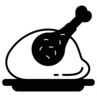 Roast Chicken which can easily modify or edit vector