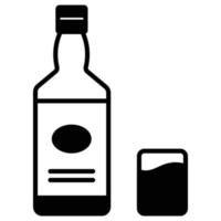 Whiskey Bottle which can easily modify or edit vector