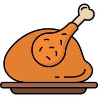 Roast Chicken which can easily modify or edit vector