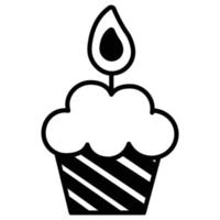 Cupcake which can easily modify or edit vector