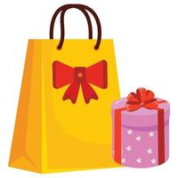 Gift bag which can easily modify or edit vector