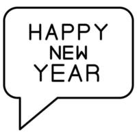 New Year Message which can easily modify or edit vector